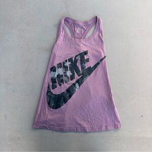Nike Lavender Racerback Tank with Black Logo